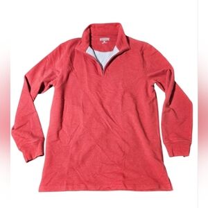 Pendleton Mens Medium Long Sleeve Cotton Sweater Zipper Burnt Orange/Rust